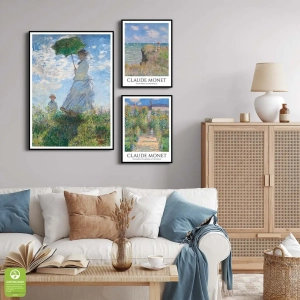 Galeria plakatów - Claude Monet - Galeria Ścienna do Salonu i Sypialni - Błękit, Zieleń i Żółty