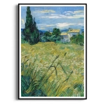Plakat - Vincent van Gogh - Wheat Field with Cypresses – reprodukcja do salonu sypialni