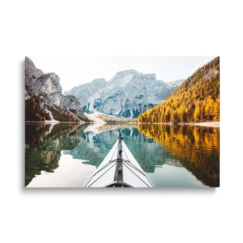 obraz-na-szkle-podroz-kajakiem-w-alpach.webp