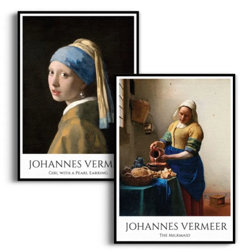 zestaw-plakatow-vermeer-dziewczyna-z-perla-mleczarka-do-salonu-czarna.webp