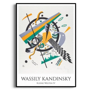 Plakat - Kleine Welten IV Wassily Kandinsky– Abstrakcja Sztuka Nowoczesna do Salonu, Sypialni, Biura, Gabinetu