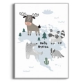 do-pokoju-dziecka-ameryka-polnocna-los-wilk-plakat-srebrna.webp