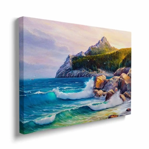 Obraz na płótnie uroczy morski krajobraz bokiem