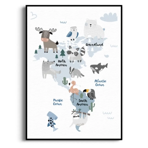 mapa-swiata-zwierzeta-dla-dzieci-styl-skandynawski-plakat-czarna.webp