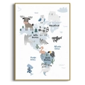 mapa-swiata-zwierzeta-dla-dzieci-styl-skandynawski-plakat-zlota.webp