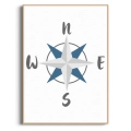 roza-wiatrow-kompas-skandynawski-niebieski-plakat-drewno.webp