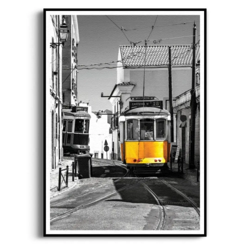 zolty-tramwaj-lizbona-do-salonu-plakat-czarna.webp