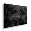 Obraz na płótnie czarna abstrakcja bokiem