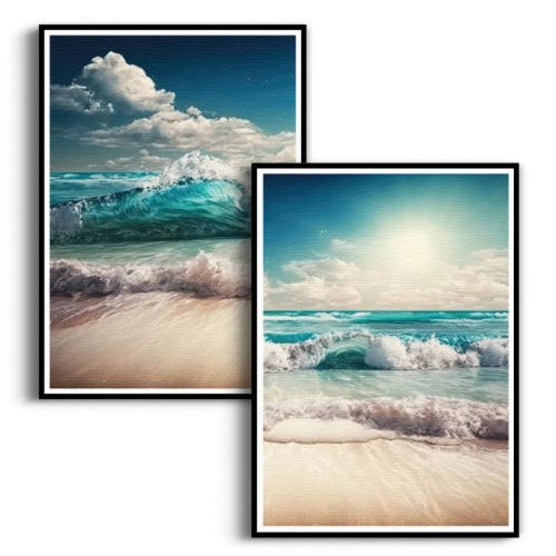 zestaw-plakatow-turkusowe-morze-ocean-dyptyk-czarna.webp