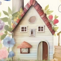 zestaw-2-plakatow-maly-wiejski-domek-akwarela-skandynawski-rozowo-niebieski-fragment.webp