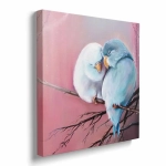 Obraz na płótnie - Papużki nierozłączki 