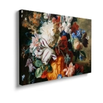 Obraz na płótnie - Jan van Huysum - Bouquet of Flowers in an Urn - Reprodukcja Kwiaty do Salonu, Sypialni, Jadalni 