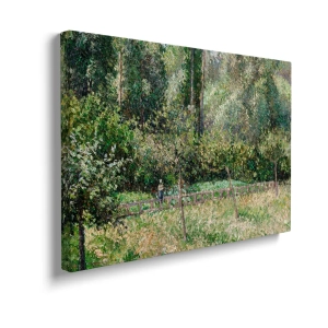 Obraz na płótnie - Camille Pissarro - Poplars Eragny – Reprodukcja na Ścianę do Salonu, Sypialni i Jadalni 