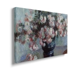 Obraz na płótnie - Claude Monet - Chrysanthemums - Reprodukcja Do Salonu Gabinetu, Kwiaty, Vintage Retro 