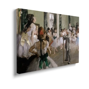 Obraz na płótnie - Edgar Degas - La Classe de danse -Szkoła Baletowa do Salonu Biura Sypialni Malarstwo Reprodukcja