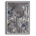 kwiaty-irysy-szary-styl-loft-plakat-czarna.webp