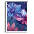 pastelowe-lilie-wodne-granatowo-rozowy-plakat-czarna.webp