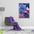 pastelowe-lilie-wodne-granatowo-rozowy-plakat-czarna-wnetrze.webp