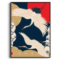 w-stylu-japonskim-zurawie-granatowo-czerwony-bm-plakat-czarna.webp