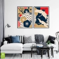 zestaw-dwoch-plakatow-motyw-japonski-zurawie-granatowo-zlote-do-salonu-czarna-wnetrze.webp
