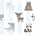 tapeta-na-wymiar-zwierzeta-lesne-w-paski-skandynawski-minimalistyczny-pokoj-dzieciecy-niebiesko-szara-fragment.webp