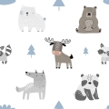 tapeta-na-wymiar-zwierzeta-lesne-drzewka-skandynawski-boho-pokoj-dzieciecy-szaro-niebieska-fragment.webp