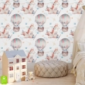 tapeta-na-wymiar-zyrafy-w-samolotach-balonach-akwarela-skandynawski-boho-pokoj-dzieciecy-wielobarwna-wnetrze3.webp