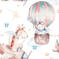 tapeta-na-wymiar-zyrafy-w-samolotach-balonach-akwarela-skandynawski-boho-pokoj-dzieciecy-wielobarwna-fragment.webp