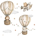 tapeta-na-wymiar-balony-zwierzatka-w-samolotach-skandynawski-boho-pokoj-dzieciecy-bezowo-szara-fragment.webp