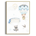 balony-zwierzatka-lisek-szop-blekitny-pokoj-dziecka-plakat-zlota.webp