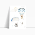 balony-zwierzatka-lisek-szop-blekitny-pokoj-dziecka-plakat-bok.webp