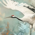 majestatyczny-bialy-zuraw-w-locie-malarski-niebiesko-bezowy-plakat-fragment.webp