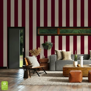 Tapeta na wymiar - Burgundy Stripe, burgundowa, w pasy