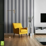 Tapeta na wymiar - Grey Stripe, szara, w pasy