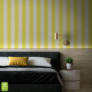 Tapeta na wymiar - Lemon Stripe, żółta, w pasy