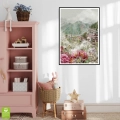 gory-we-mgle-akwarelowy-pejzaz-kwiaty-motyle-boho-plakat-czarna-wnetrze.webp