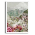 gory-we-mgle-akwarelowy-pejzaz-kwiaty-motyle-boho-plakat-biala.webp