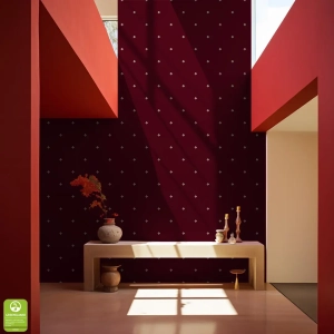 Tapeta na wymiar - Burgundy Petite Petals, burgundowa, drobne płatki 