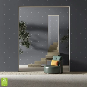 Tapeta na wymiar - Grey Petite Petals, szara, drobne płatki