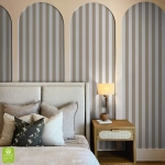 Tapeta na wymiar - Beige Narrow Stripe, beżowa, w wąskie pasy