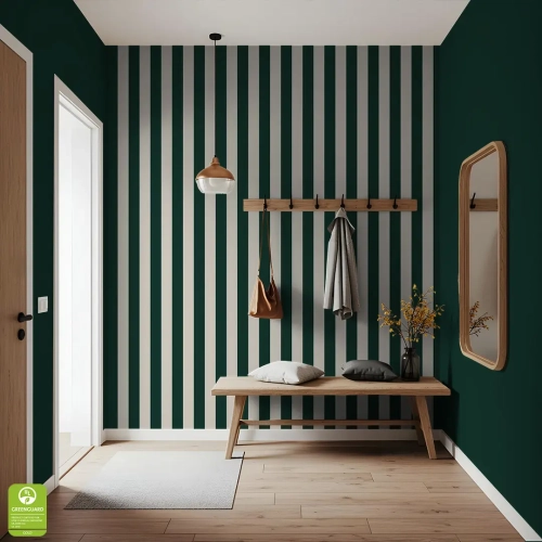 tapeta-na-wymiar-bottle-green-narrow-stripe-butelkowa-zielen-waskie-pasy-wnetrze2.webp