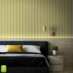 Tapeta na wymiar - Lemon Narrow Stripe, żółta, w wąskie pasy 