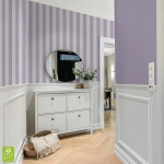 Tapeta na wymiar - Lilac Narrow Stripe, liliowa, w wąskie pasy