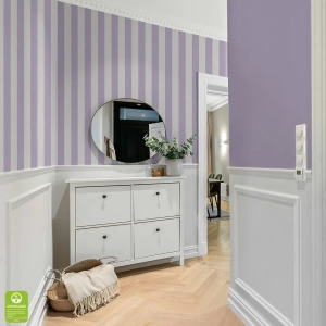 Tapeta na wymiar - Lilac Narrow Stripe, liliowa, w wąskie pasy