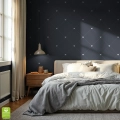 tapeta-na-wymiar-w-serca-grafitowa-charcoal-grey-heart-pattern-wnetrze2.webp