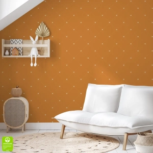 Tapeta na wymiar - Honey Heart Pattern,  miodowa, w drobne serduszka