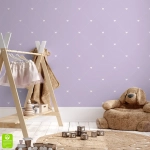 Tapeta na wymiar - Lilac Heart Pattern,  liliowa, w drobne serduszka