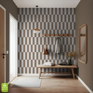 Tapeta na wymiar - Dark Beige Modern Blocks, ciemny beż, prostokąty i paski