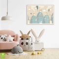 plakat-gorski-krajobraz-balony-i-pociag-bezowy-blekitny-pastelowy-plakat-drewniana-wnetrze.webp