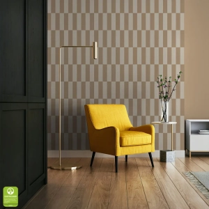 Tapeta na wymiar - Light Brown Modern Blocks, jasnobrązowa, prostokąty i paski
